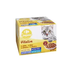 Pâtée pour Chat Adulte Cabillaud Carrefour 24x100g