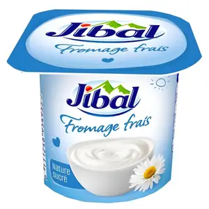Yaourt Fromage Frais Nature Sucré Jibal 80g