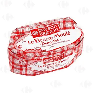 Beurre Moulé Demi-Sel 80% Mg 250G - Paysan Breton