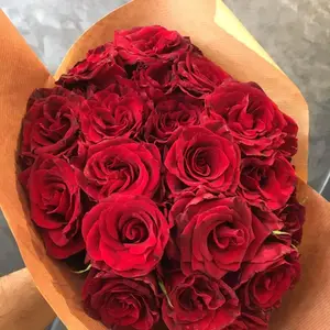 Bouquet 20 roses rouges premium