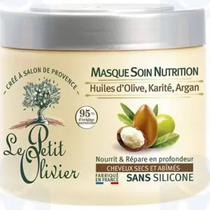 Masque nutrition huiles d'olive karité argan 330ml - LE PETIT OLIVIER