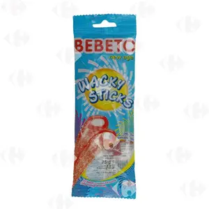 Bebeto Wavy Sticks Strawberry Vanilla 75g