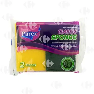 Parex Eponges Grattantes Vert Épaisse 2 unités