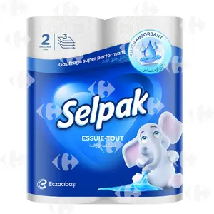 Essuie-Tout Super Absorbant 3 Plis Selpak 2 unités