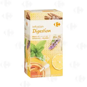 Infusions Après-Repas Citron Carrefour 25 sachets