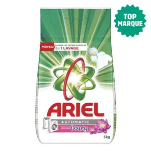 Ariel Détergent Lessive en Poudre Automatique Fraicheur Downy 5KG