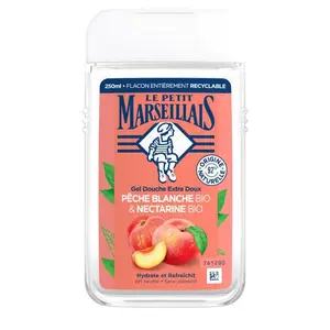 Gel Douche Pêche Blanche Bio & Nectarine Bio Le Petit Marseillais 250ml