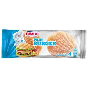 Pain burger x4 220g - BIMBO