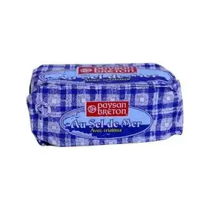 Beurre demi-sel au sel de mer avec cristaux en plaquette 250g - PAYSAN BRETON