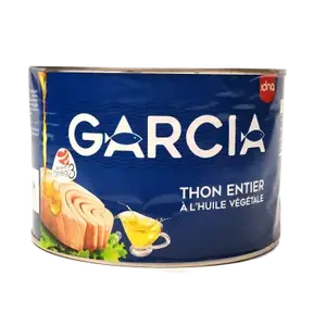 Thon entier à l'huile végétale 1700g - GARCIA