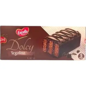 Genoise chocolat Dolcy Tegolino Pack 5x52g - EXCELO