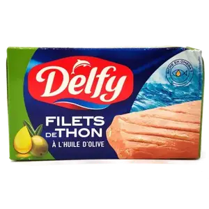 Filets de thon à l'huile de tournesol 125g - DELFY