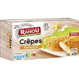 Crêpes emmental boite de 20 x 1kg - RANOU
