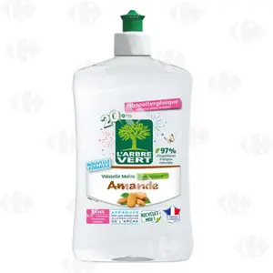 L'Arbre Vert Liquide vaisselle & mains amande 500 ML