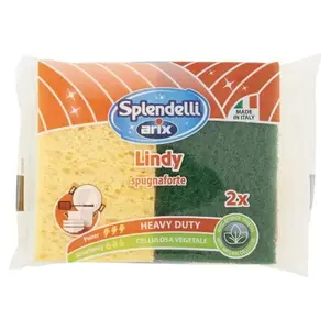 Eponge végétale avec fibre abrasive forte Lindy x2 - ARIX
