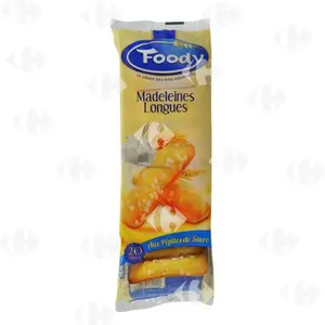 Madeleines longues aux pépites de sucre x20 250g - FOODY
