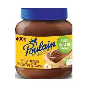 Pâte à tartiner aux noisettes et au cacao 400g - POULAIN