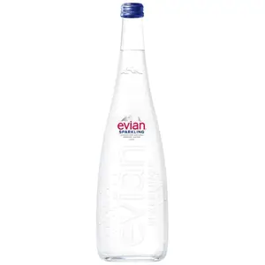 Evian Eaux Gazeuse Bouteille Verre 750ml
