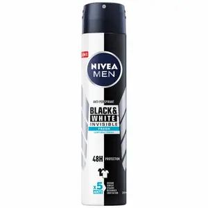 Déodorant homme Black & White invisible Fresh 200ml - NIVEA MEN