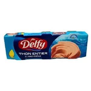 DELFY THON ENTIER A L'HUILE Végétale 3x80g