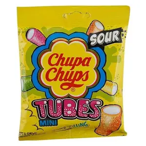 Bonbons gelifiés Mini tubes Sour 24,2g - CHUPA CHUPS