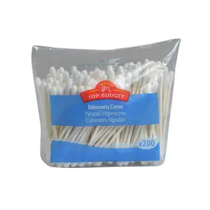 Bâtonnets coton x200 - TOP BUDGET