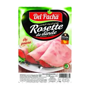 Rosette de dinde au poivre cuit et fumé 80g - DEL PACHA