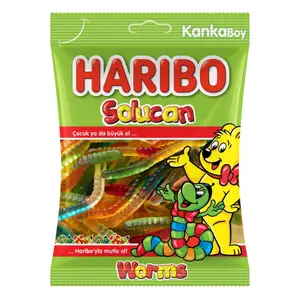 Gommes asticots Worms 80g - HARIBO