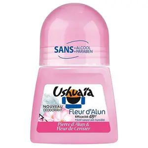 Déodorant roll-on 48h à la Pierre d'Alun & Fleur de Cerisier 50ml - USHUAIA