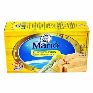 Filets de thon à l'huile végétale et citron 125g  - MARIO