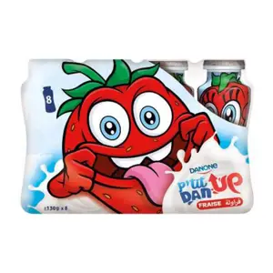 Danone P'tit Dan Up Fraise Pack 8x130g