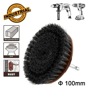 INGCO BROSSE DE NETTOYAGE 4" POUR VISSEUSE À POILS DURS AU MAROC [WCBH1401]