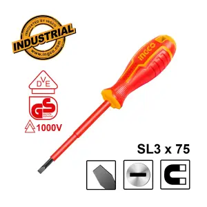 INGCO TOURNEVIS ISOLE SL3.0×75 AU MAROC [HISD813075]