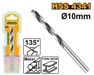 INGCO FORET 10.0MM HSS 4341 AU MAROC [DBT1201004]