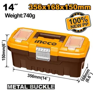 INGCO BOITE A OUTILS PVC CHARNIERES METAL 14'' AU MAROC [PBX1402]