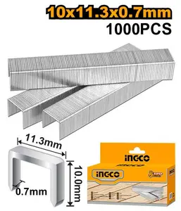 INGCO AGRAFES 10MM × 0,7MM — 1000 PCS POUR HSG1403 AU MAROC [STS0110]