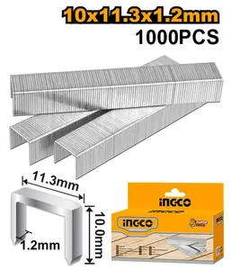 INGCO AGRAFES 10MM × 1,2MM — 1000 PCS POUR HSG1405 AU MAROC [STS0210]