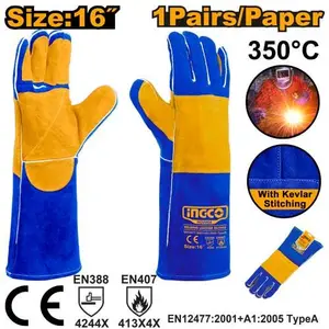 INGCO GANTS POUR SOUDAGE GANTS EN CUIR NR AU MAROC [HGVW04]