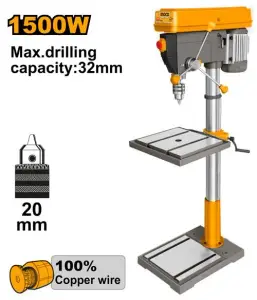 INGCO PERCEUSE SUR COLONNE 1500W 20MM AU MAROC [DP3211005]