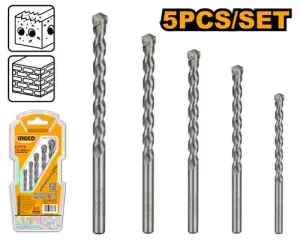 INGCO SET DE FORETS A BETON 5 PIECES AU MAROC [AKDB3055]