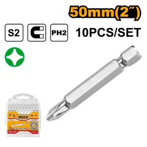 INGCO SET DE 10 EMBOUTS PH2 AU MAROC [SDB11PH223]
