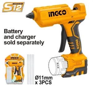 INGCO PISTOLET A COLLE 12V BATTERIE CHARGEUR NON INCLUS AU MAROC [CGGLI1201]