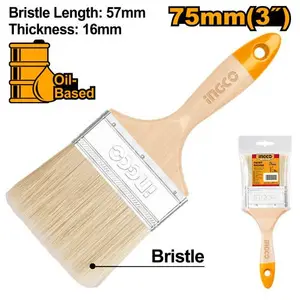 INGCO PINCEAU EN BOIS LARGEUR 75MM POUR PEINTURE A HUILE AU MAROC [CHPTB0103]