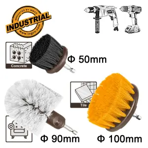 INGCO JEU DE 3 BROSSES DE NETTOYAGE POUR VISSEUSE NR AU MAROC [WCB0301]