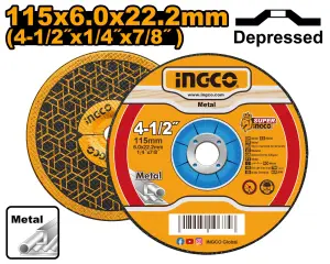 INGCO DISQUE A MEULER 115MM AU MAROC [MGD601151]