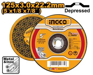 INGCO DISQUE ABRASIF 125*3*22,3 AU MAROC [MCD301251]