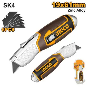 INGCO COUTEAU 61X19MM6 LAMES ZINC AU MAROC [HUK618]