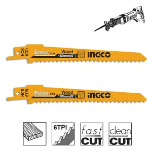INGCO LAMES SCIE SABRE POUR BOIS 2PCS AU MAROC [SSB644D] … / 150