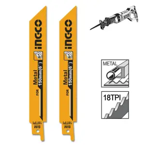 INGCO LAMES POUR SCIE SABRE 2PCS METAL AU MAROC [SSB922EF]