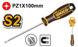 INGCO TOURNEVIS PZ1 D: 5MM L:100 NR AU MAROC [HSDPZ1100]